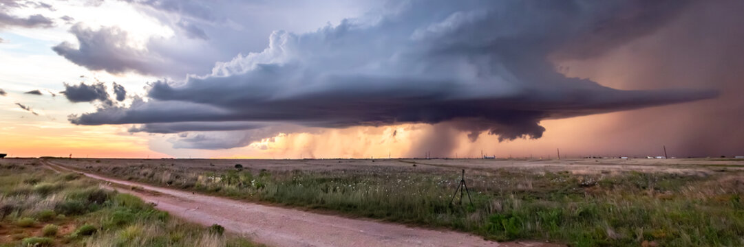 Impacts of Climate Change. El Ni&ntilde;o, the environment, rising global temperatures. Pollution and devastating storms featuring tornadoes and strong winds. Uncontrolled weather. Web banner, copy space.