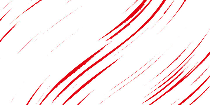 Abstract red lines with a brushed stroke effect create a dynamic and energetic visual on a clean white background, suggesting motion and artistic expression.
