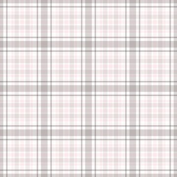 Seamless subtle pastel pink and grey plaid tartan pattern background