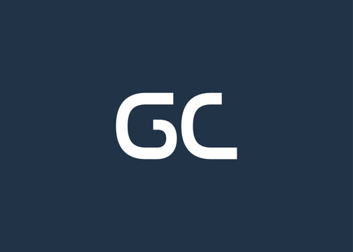 Modern GC Monogram Logo Design. Clean geometric typography conveys professionalism and modern simplicity.