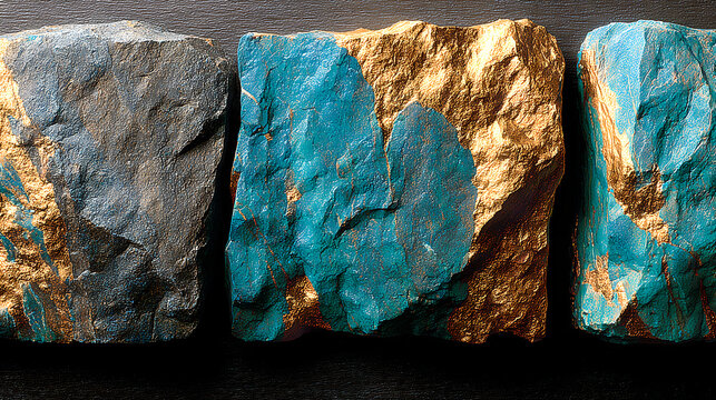 Close up of natural copper veins embedded in bedrock, rich copper metallic luster, realistic geological rock texture, emphasizing advanced energy storage materials and strategic mineral significance
