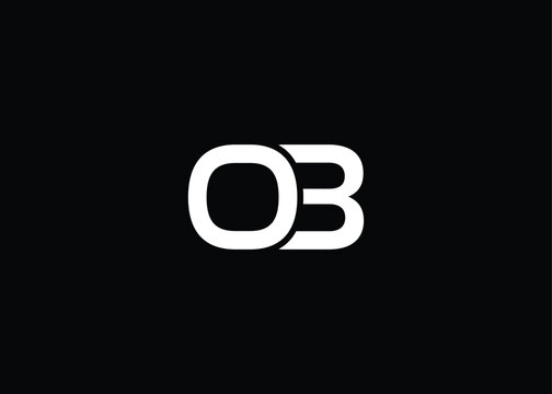 Modern OB Monogram Logo Design. Clean geometric typography conveys professionalism and modern simplicity.