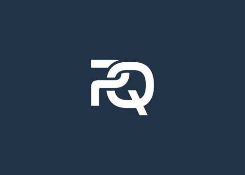 Modern PQ Monogram Logo Design. Clean geometric typography conveys professionalism and modern simplicity.
