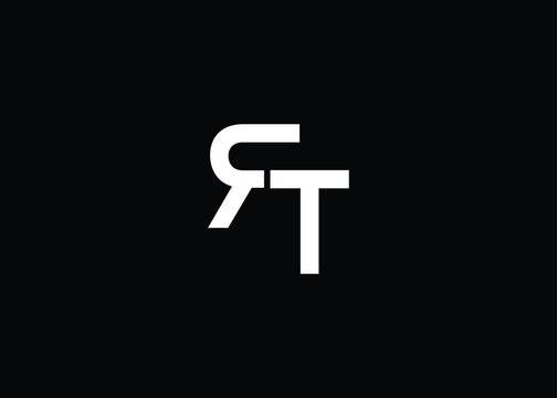 Modern RT Monogram Logo Design. Clean geometric typography conveys professionalism and modern simplicity.