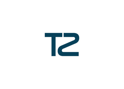 Modern TZ Monogram Logo Design. Clean geometric typography conveys professionalism and modern simplicity.