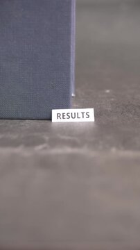 Results Text Symbolizing Outcomes Success and Measurable Progress