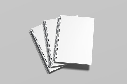 Spiral Notebook Blank Mockup
