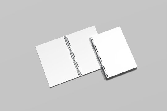 Spiral Notebook Blank Mockup