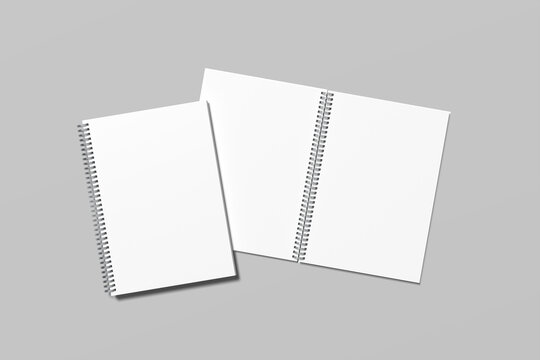 Spiral Notebook Blank Mockup
