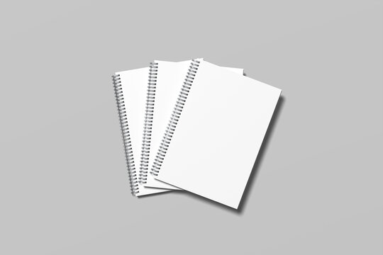 Spiral Notebook Blank Mockup