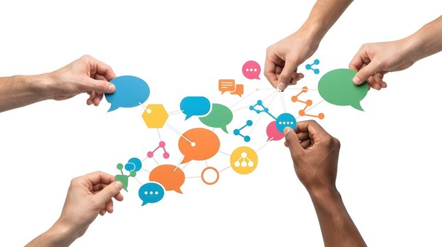 Diverse Hands Building Conversation Network Representing Digital Communication Collaboration and Online Community