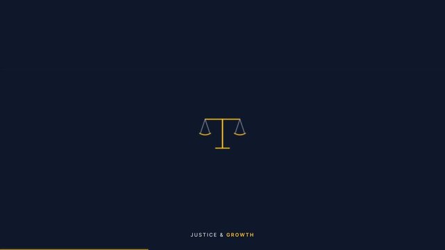 Justice Scales Logo Animation Legal Law Court Symbol