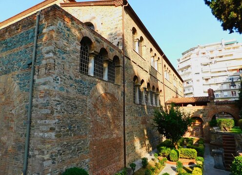 The 5th century church of Panagia Acheiropoietos, or Mary whose picture was not made by human hands, in Thessaloniki, Greece