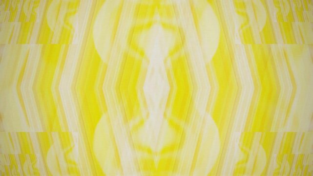 Abstract Yellow Kaleidoscopic Geometric Motion Background