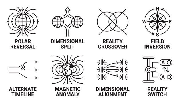 Parallel timelines vortex concept for alternate realities and future.