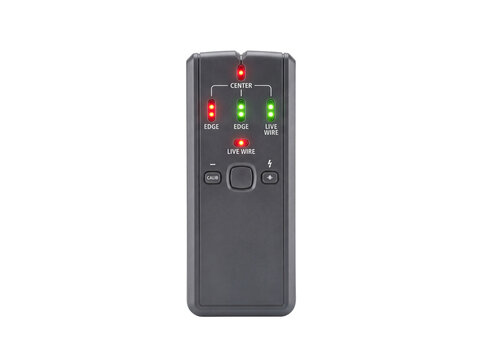 Electrical wire tracer device with illuminated indicators on transparent background cable line