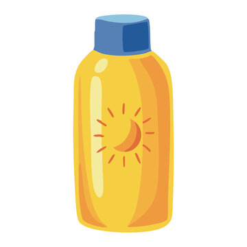 Sunscreen Bottle Summer Protection Icon