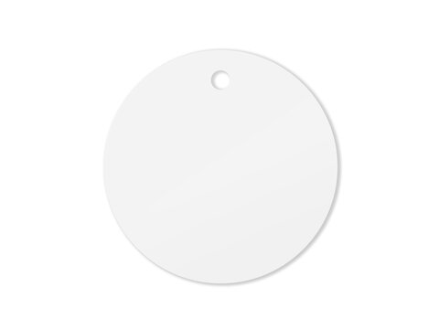 Round Ceramic Ornament Template Isolated on Transparent Background for Custom Design
