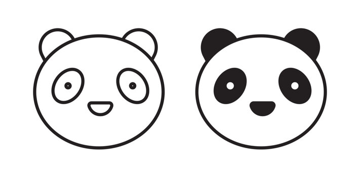 Panda icon for website, apps and UI.