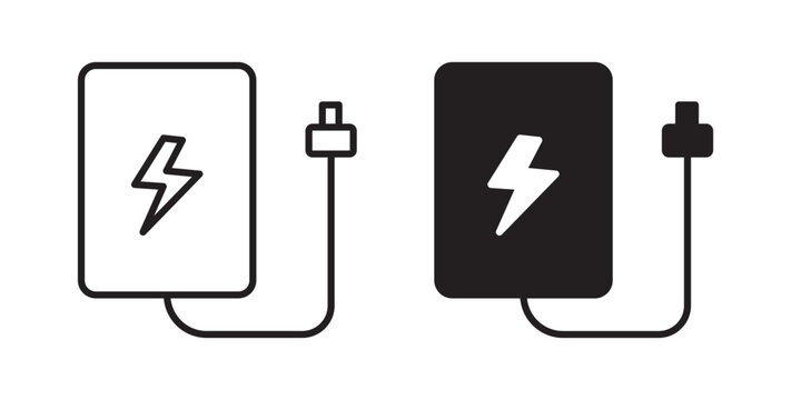 Power bank icon for website, apps and UI.