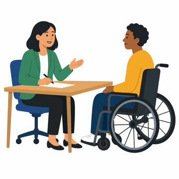 Inclusive Job Interview With Wheelchair User Candidate