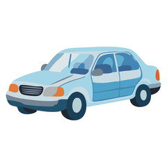 Fototapeta premium Modern Sedan Car Transport Icon