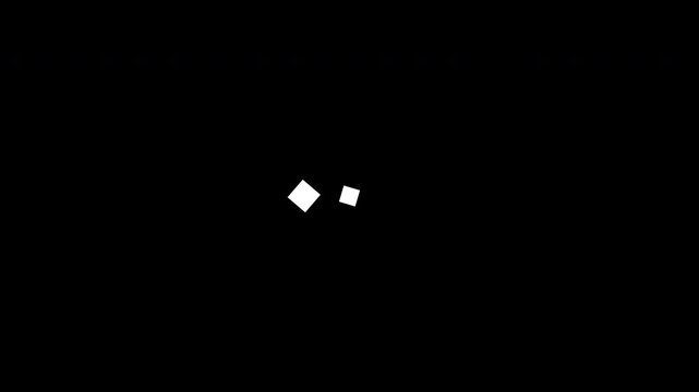 Cube Shape Loading UI Animation Scale Up Rotate Clean White Loop Transparent Background