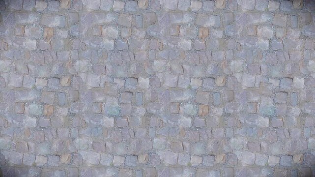 Rustic paving stones form a seamless loop background texture.