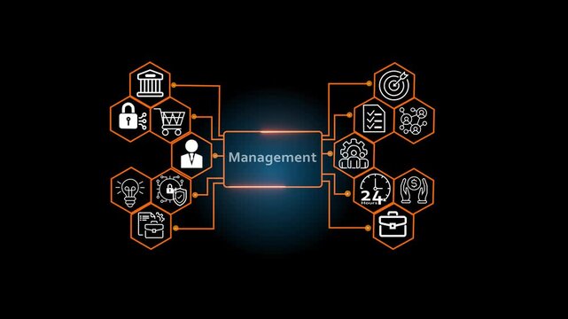 Project management concept. Business, Technology, Internet and network concept.