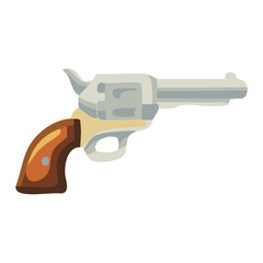 Fototapeta premium Revolver Gun Western Cowboy Icon