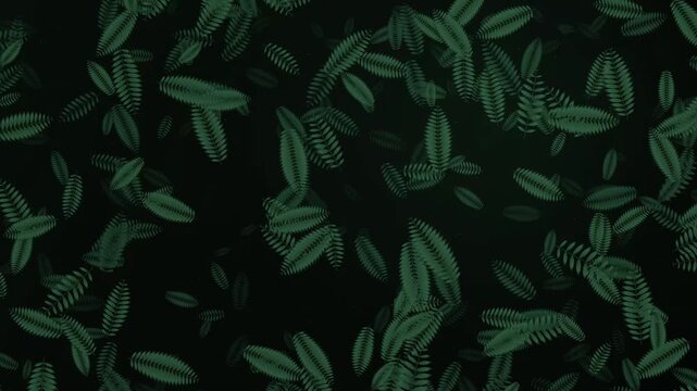 Seamless Green Leaf and Floral Pattern Vector Background with Botanical Vintage Nature Texture for Wallpaper Textile Fabric and Surface Design