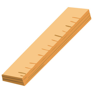 Wooden Ruler Measuring Tool
