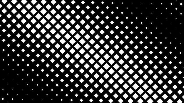 Abstract white and black gradient wave cartoon comic background animation with halftone dot texture