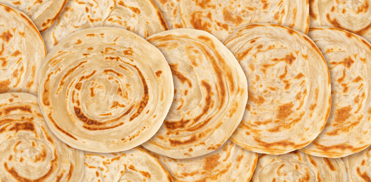 Kerala porotta known as paratha or parotta