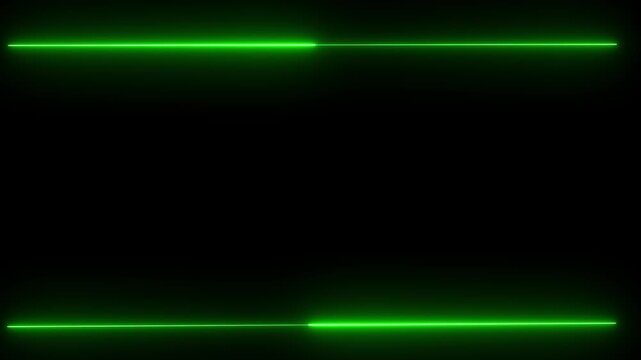 Glowing blue neon rectangular border animation loop for digital background and motion graphic concept