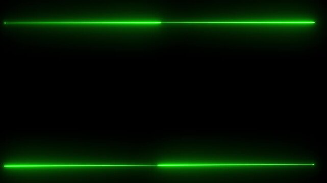 Glowing blue neon rectangular border animation loop for digital background and motion graphic concept