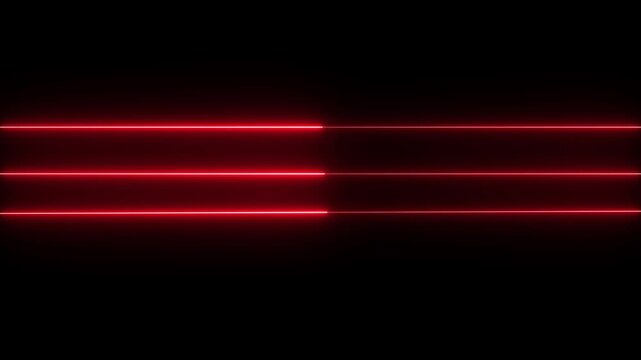 Abstract glowing rainbow colour neon lines cyan and red neon line moving on background. Neon Light Line Technology icon on black background