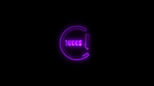 Dollar sing and arrow icon animation