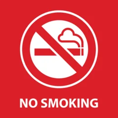 No smoking sign. Prohibited cigarette symbol. Smoke free zone warning sign for public places. © nikolae