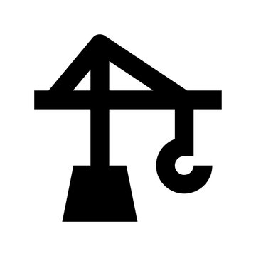  straight jib and a hook of constructuion