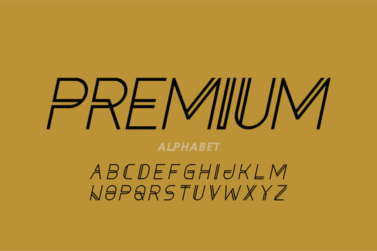 Premium Quality Elegant Alphabet | Luxury Vector Lettering Design

