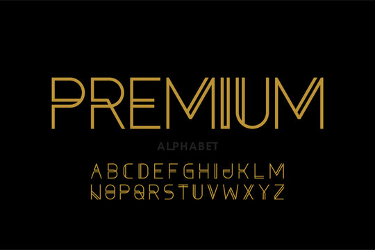 Premium Quality Elegant Alphabet | Luxury Vector Lettering Design

