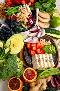 Health food for clean eating concept.