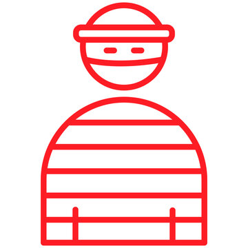 Thief Line Icon Style