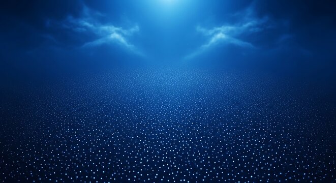 A mesmerizing underwater scene with sunlight filtering through the ocean's surface