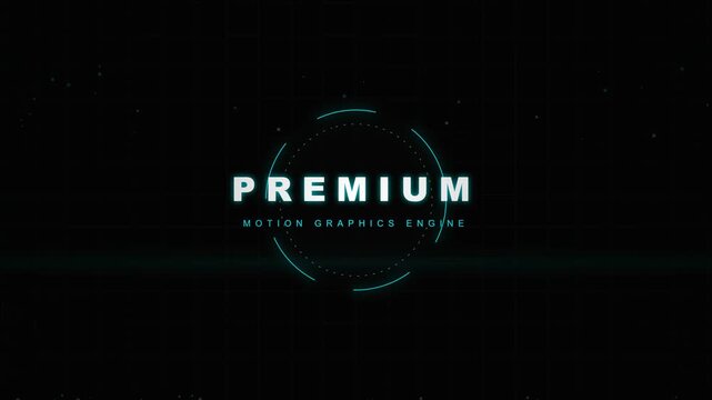 Futuristic Premium Motion Graphics Engine Intro Logo Animation