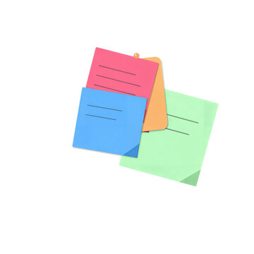 Colorful sticky notes with math equations