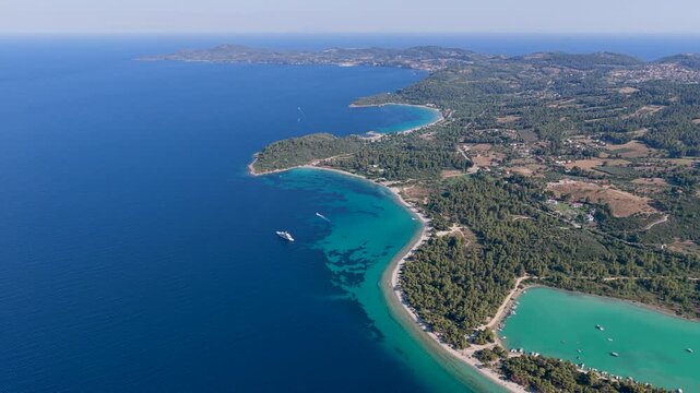 Glarokavos Beach and Turquoise Bays Along Kassandra Coastline