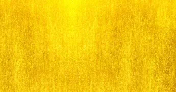 Shiny yellow leaf gold foil texture