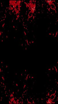 Animated Blood Splash Overlay for Horror Film and Halloween Projects.